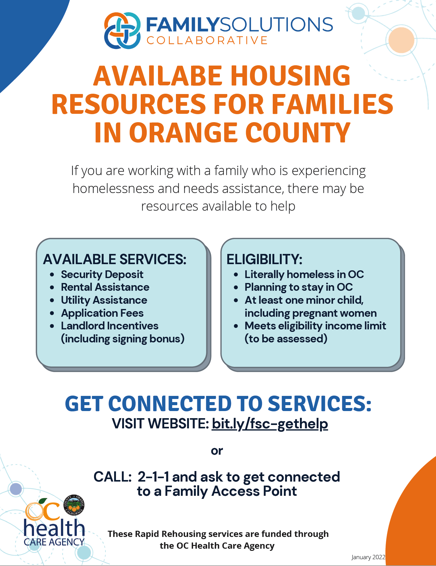 Family Solutions Collaborative Housing Support